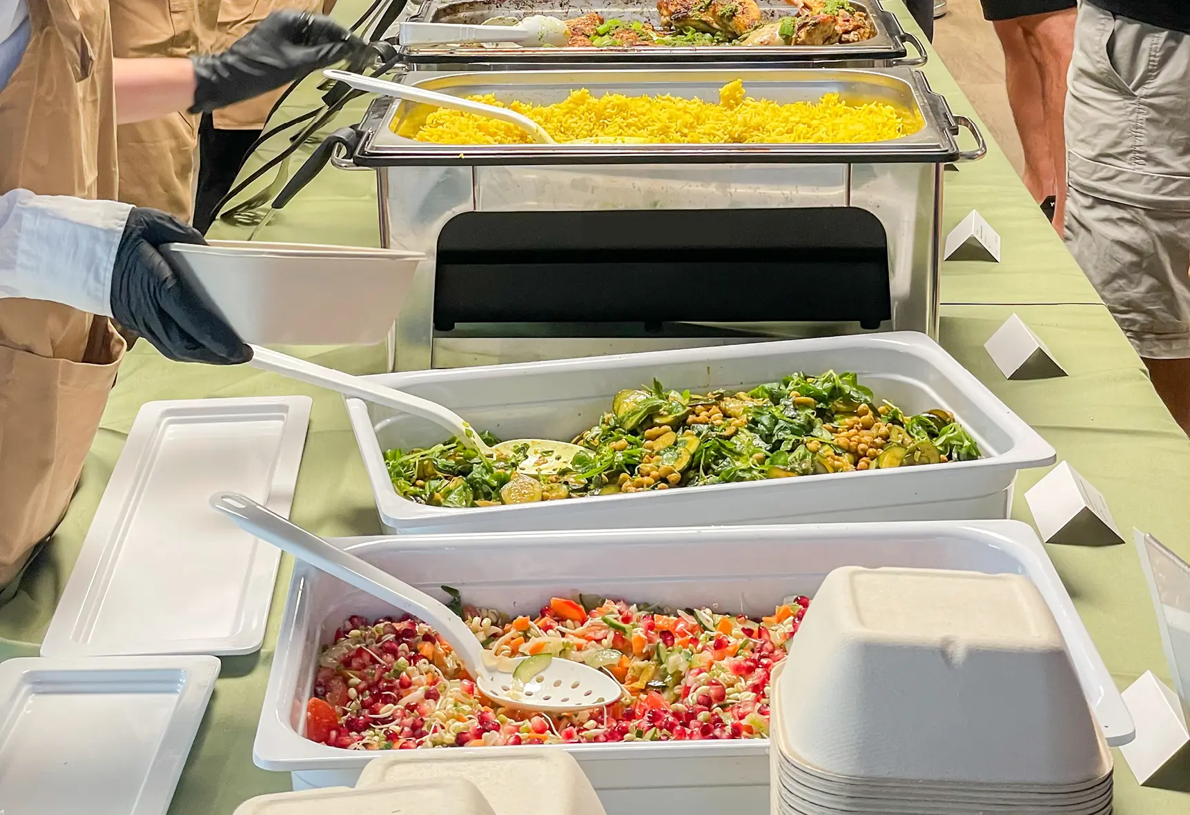 Served hot lunches
